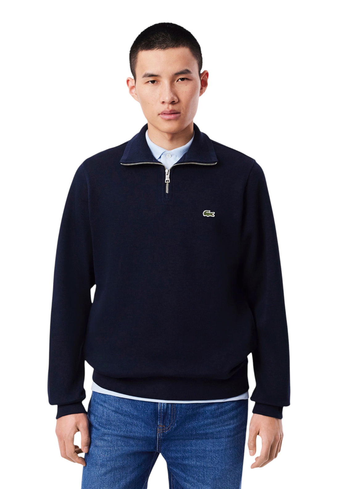 Sweat Lacoste couleur bleu — vue 5