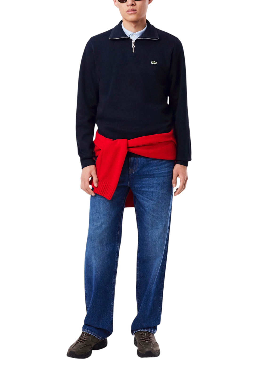Sweat Lacoste couleur bleu — vue 3