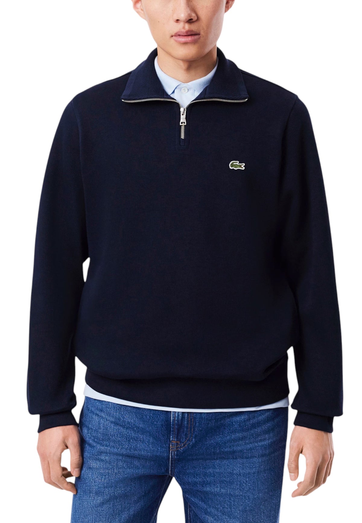 Sweat Lacoste couleur bleu