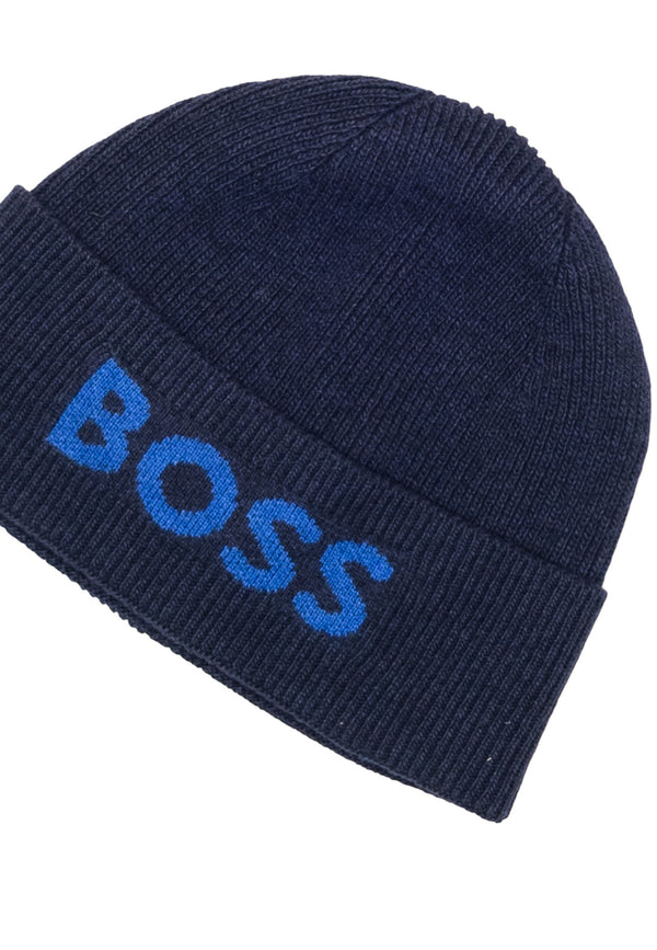 Chapeau Boss couleur bleu — vue 2