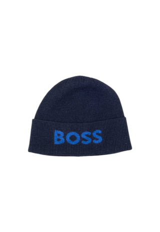 Chapeau Boss couleur bleu