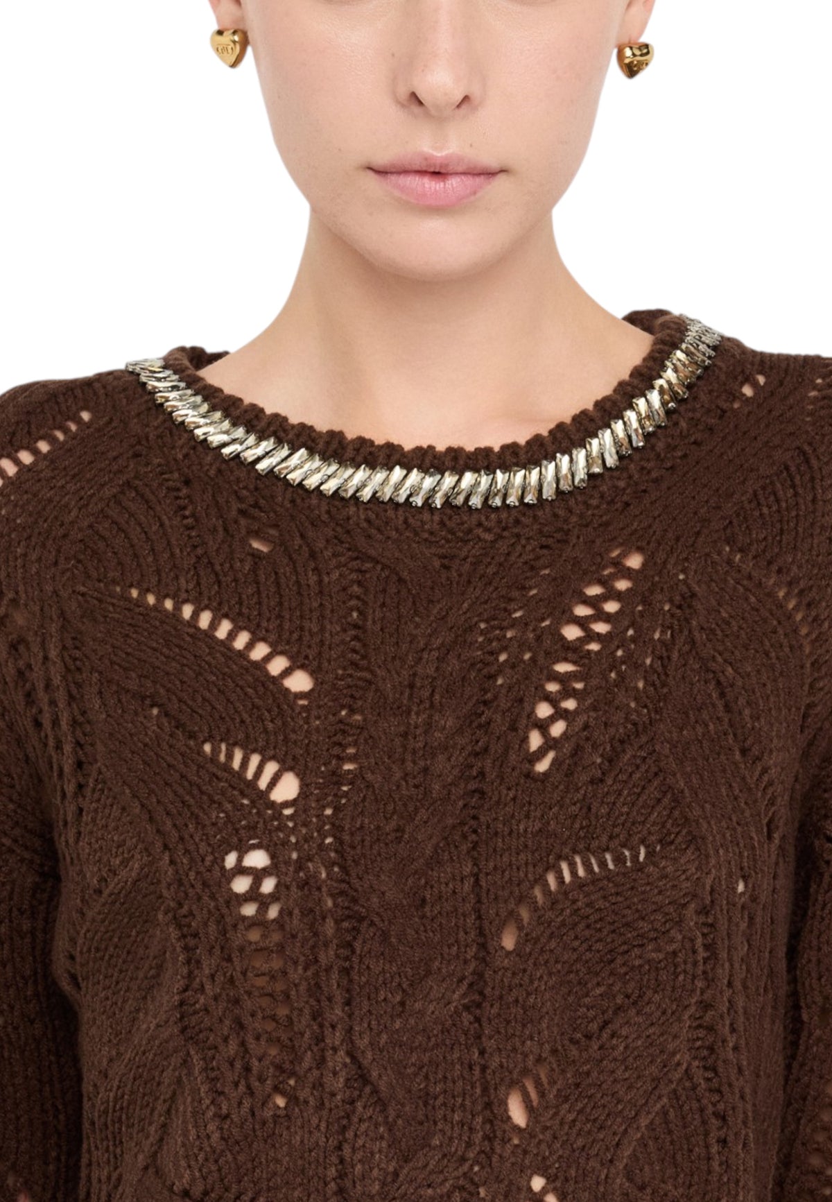 Pull Liu Jo couleur marron — vue 5