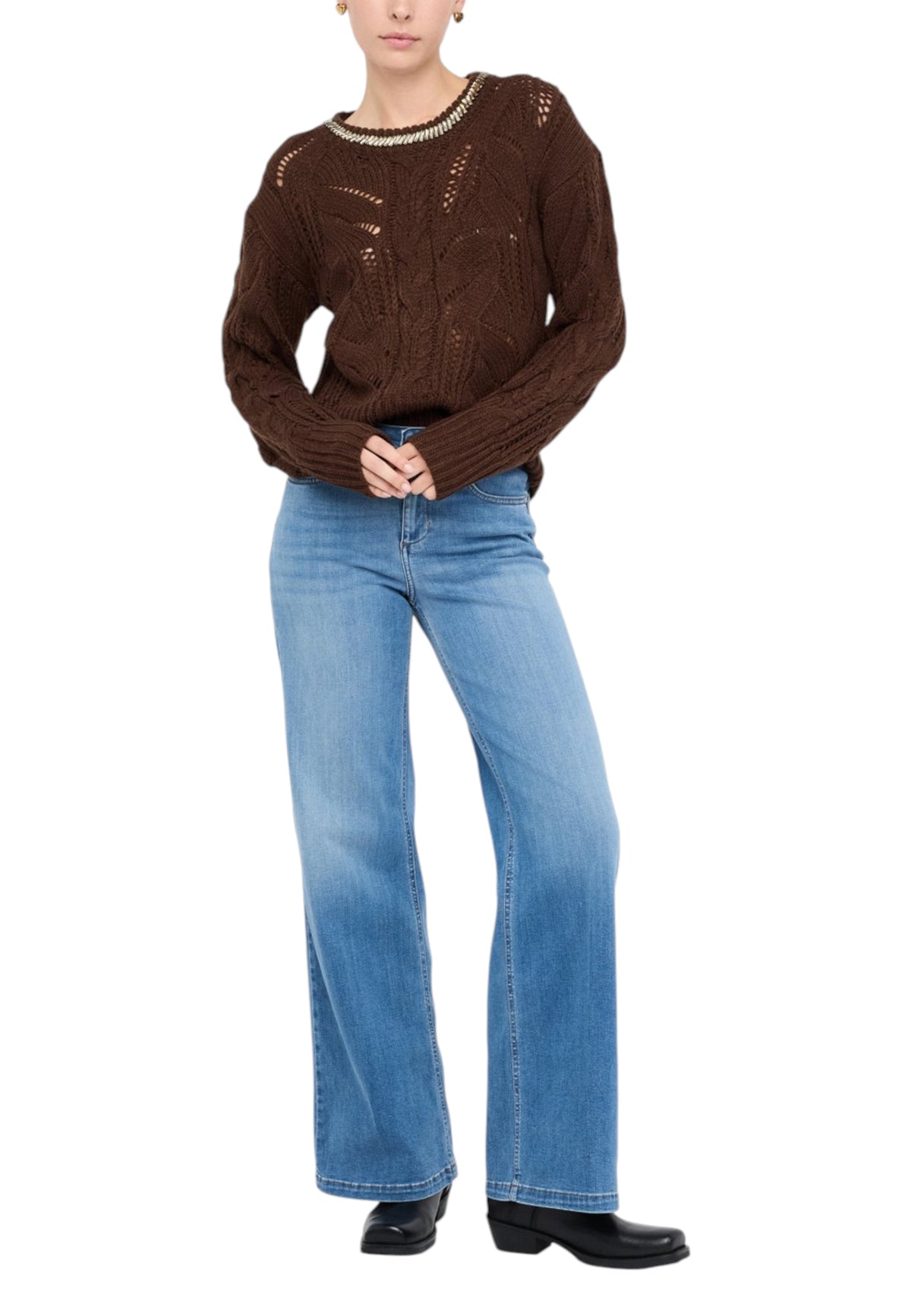 Pull Liu Jo couleur marron — vue 4