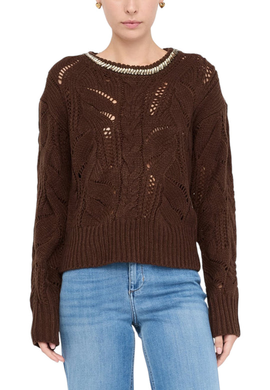 Pull Liu Jo couleur marron