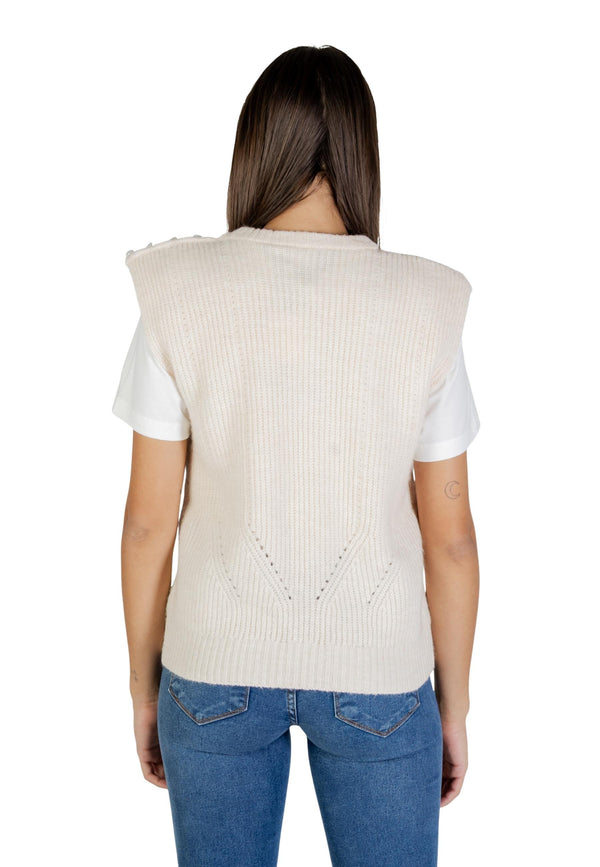 Gilet Ichi couleur beige — vue 2