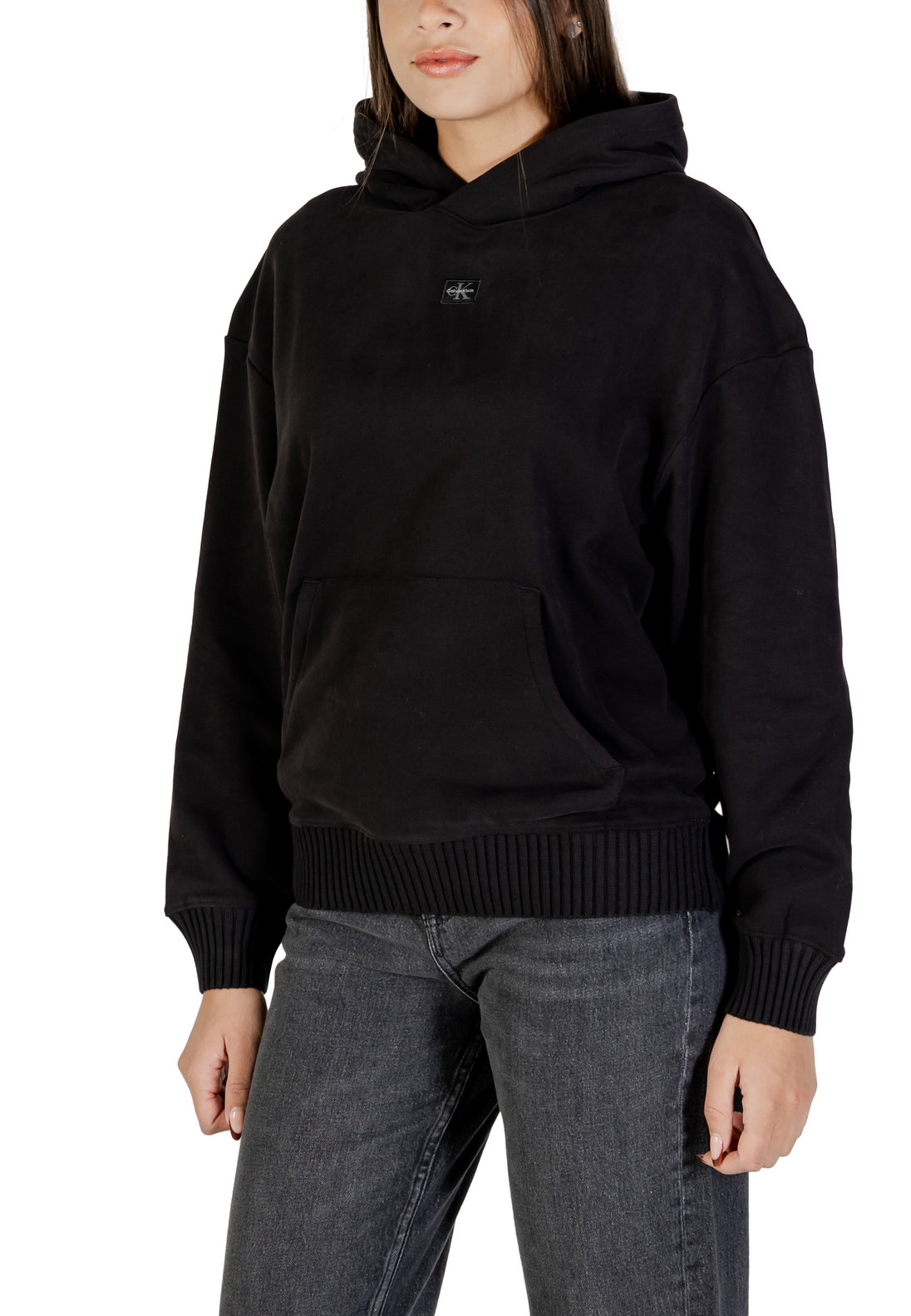 Sweat Calvin Klein Jeans couleur noir — vue 4