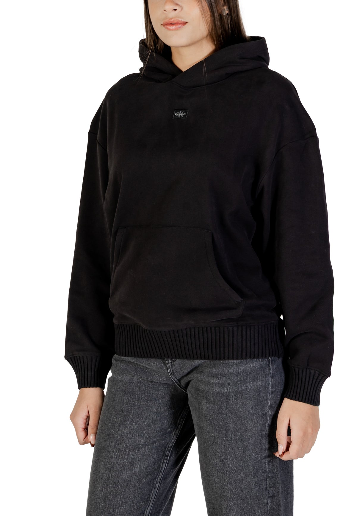 Sweat Calvin Klein Jeans couleur noir — vue 4