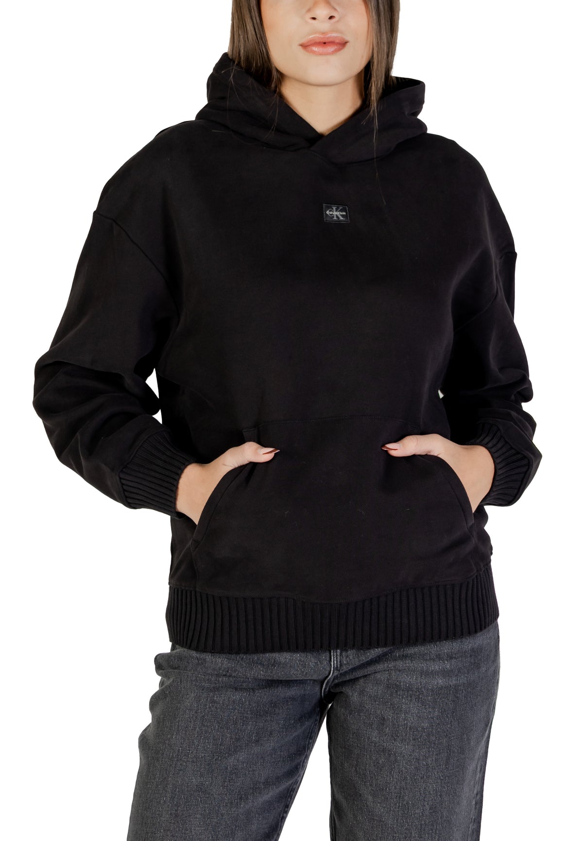 Sweat Calvin Klein Jeans couleur noir — vue 5