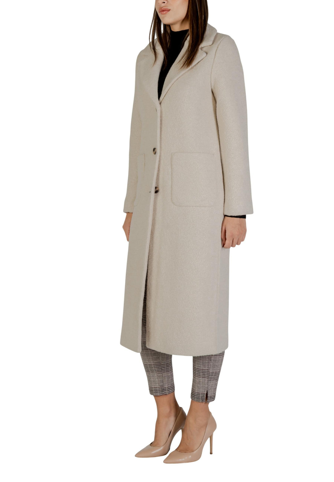 Manteau Ichi couleur beige — vue 3