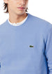 Pull Lacoste couleur bleu azur — vue 3