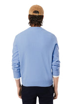 Pull Lacoste couleur bleu azur — vue 2