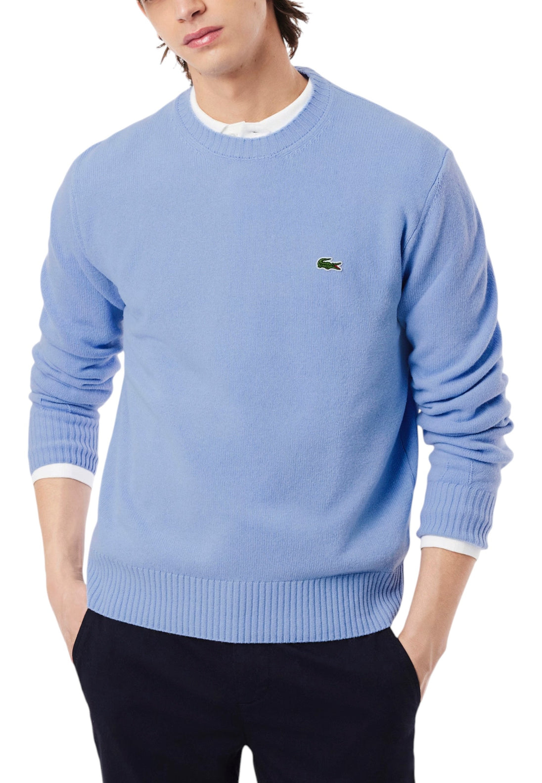 Pull Lacoste couleur bleu azur