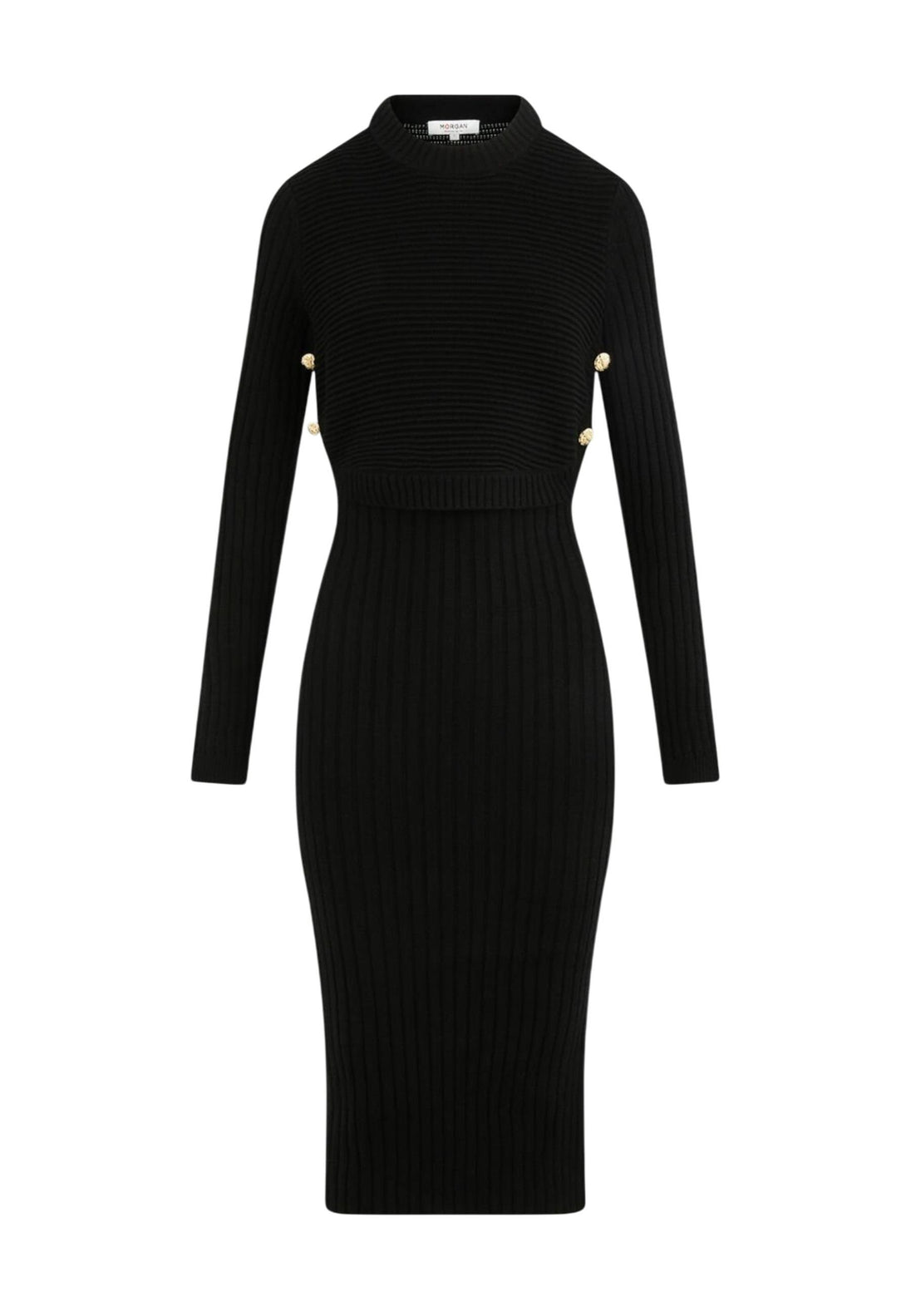 Robe Morgan De Toi couleur noir — vue 3