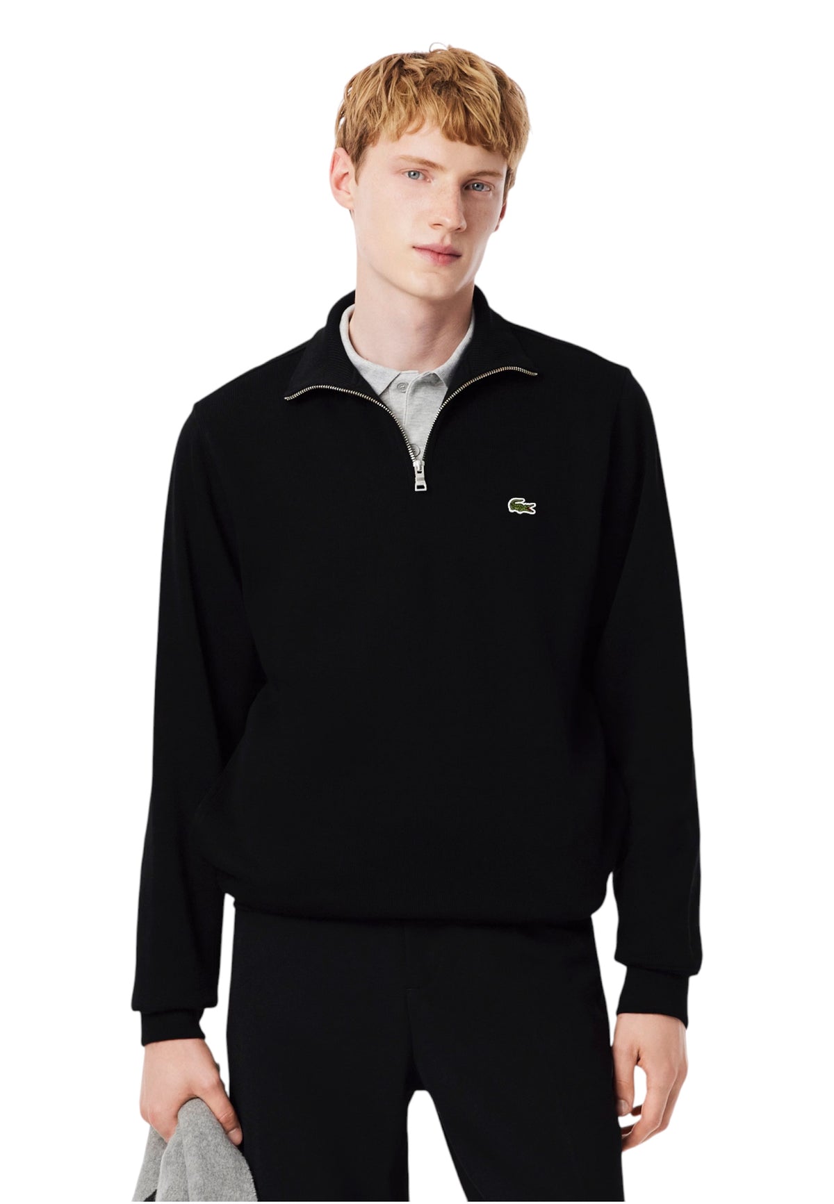 Sweat Lacoste couleur noir — vue 5