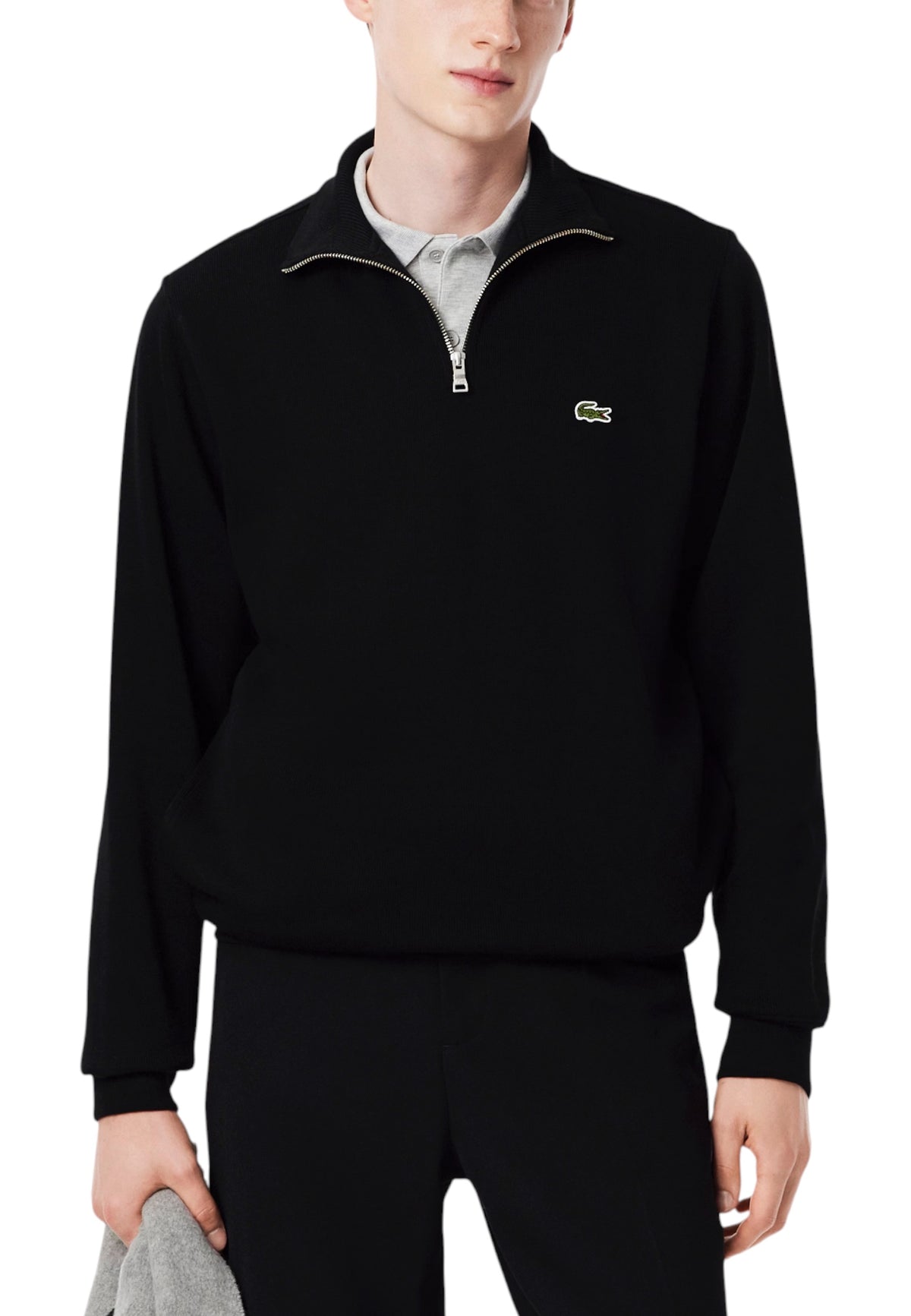 Sweat Lacoste couleur noir