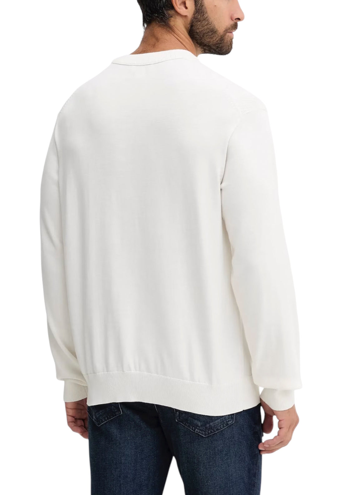 Pull Calvin Klein Jeans couleur blanc — vue 2