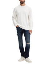 Pull Calvin Klein Jeans couleur blanc — vue 3