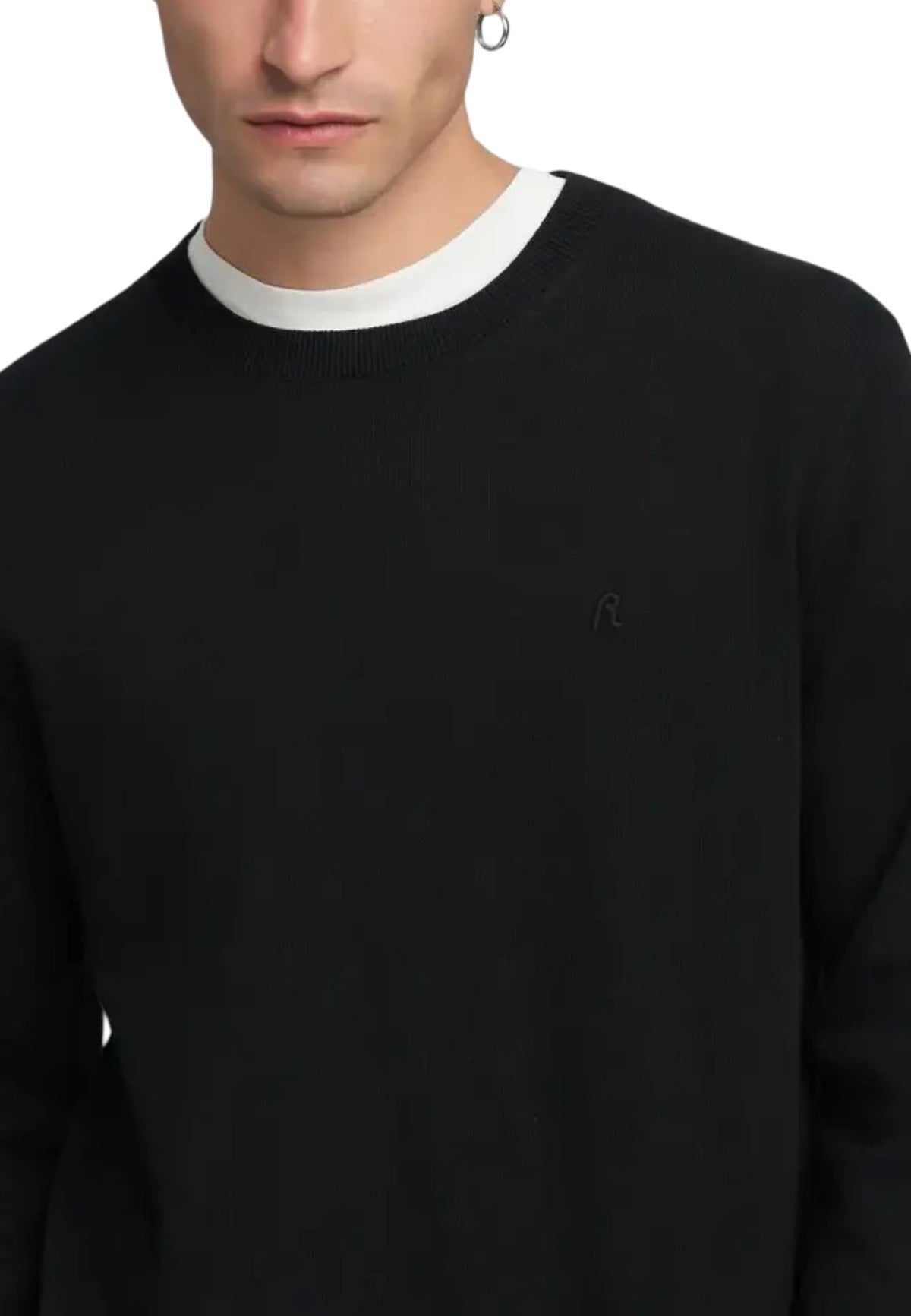 Pull Replay couleur noir — vue 3