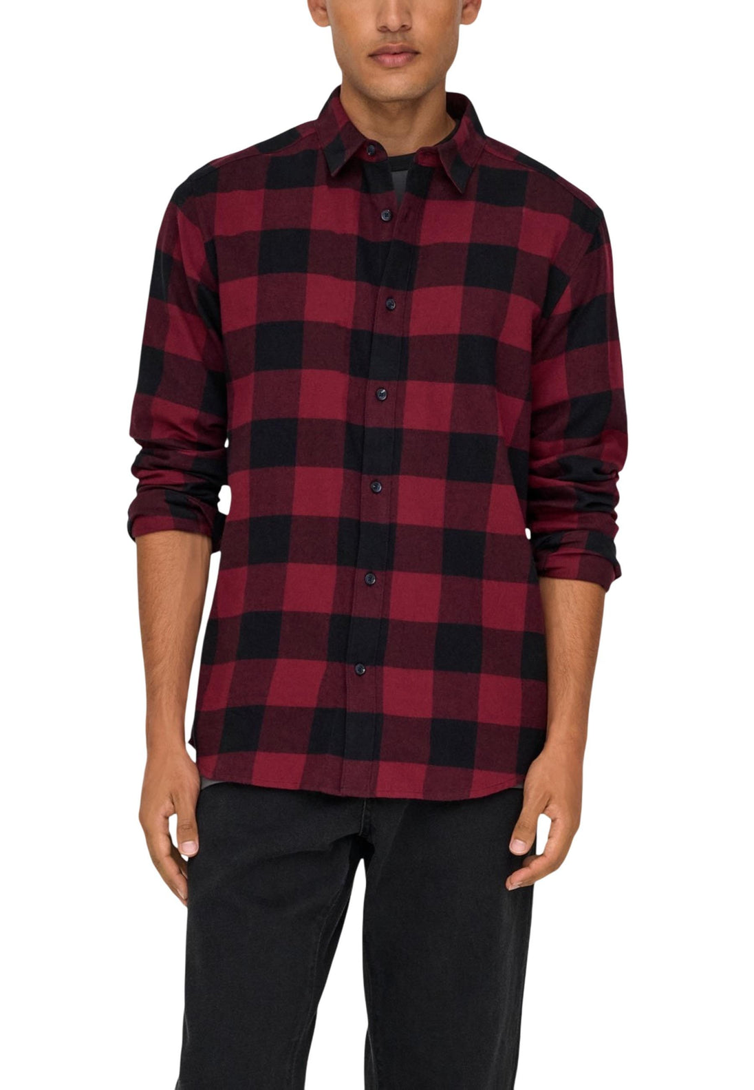 Chemise Only & Sons couleur rouge