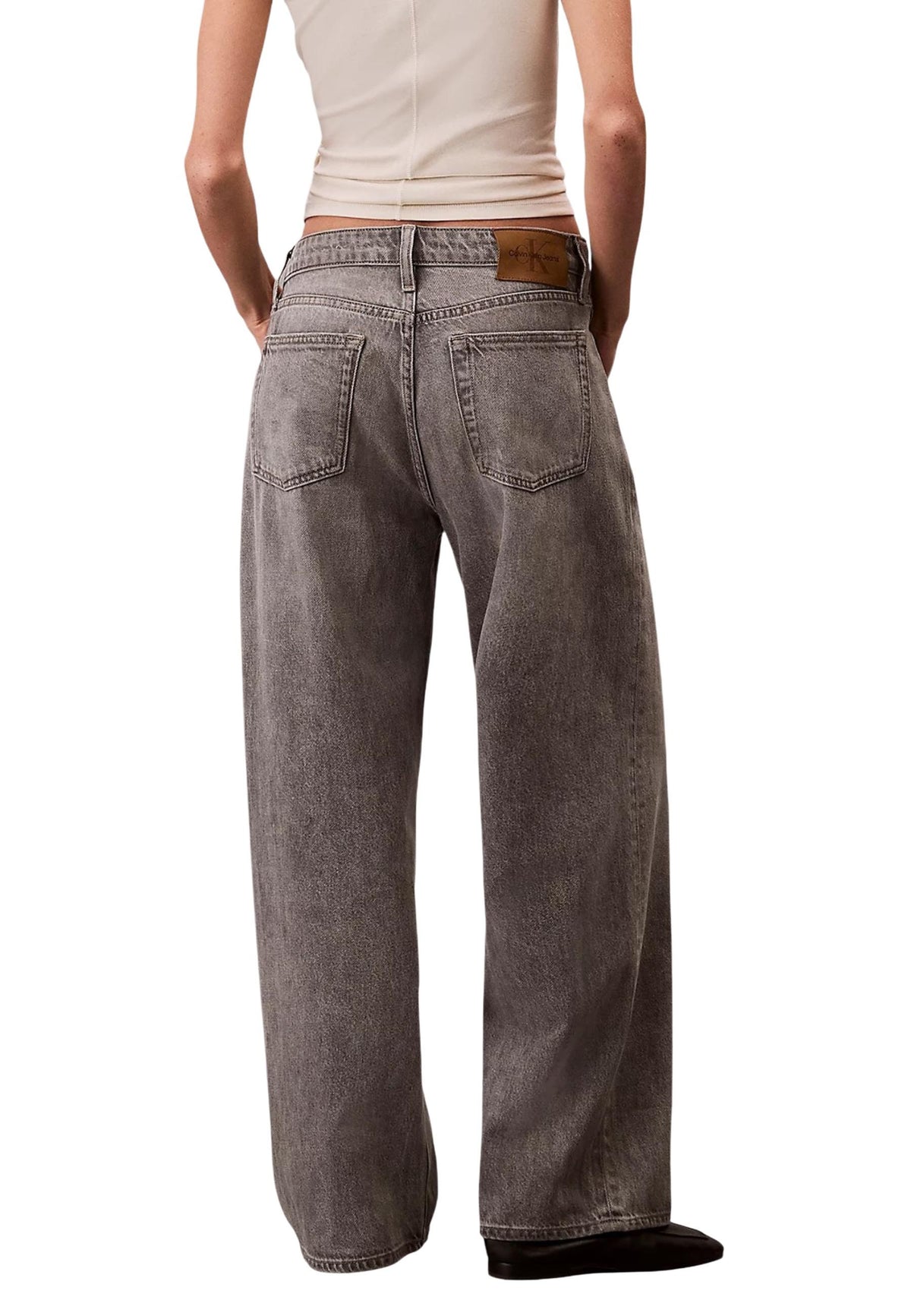 Jean Calvin Klein Jeans couleur gris — vue 2