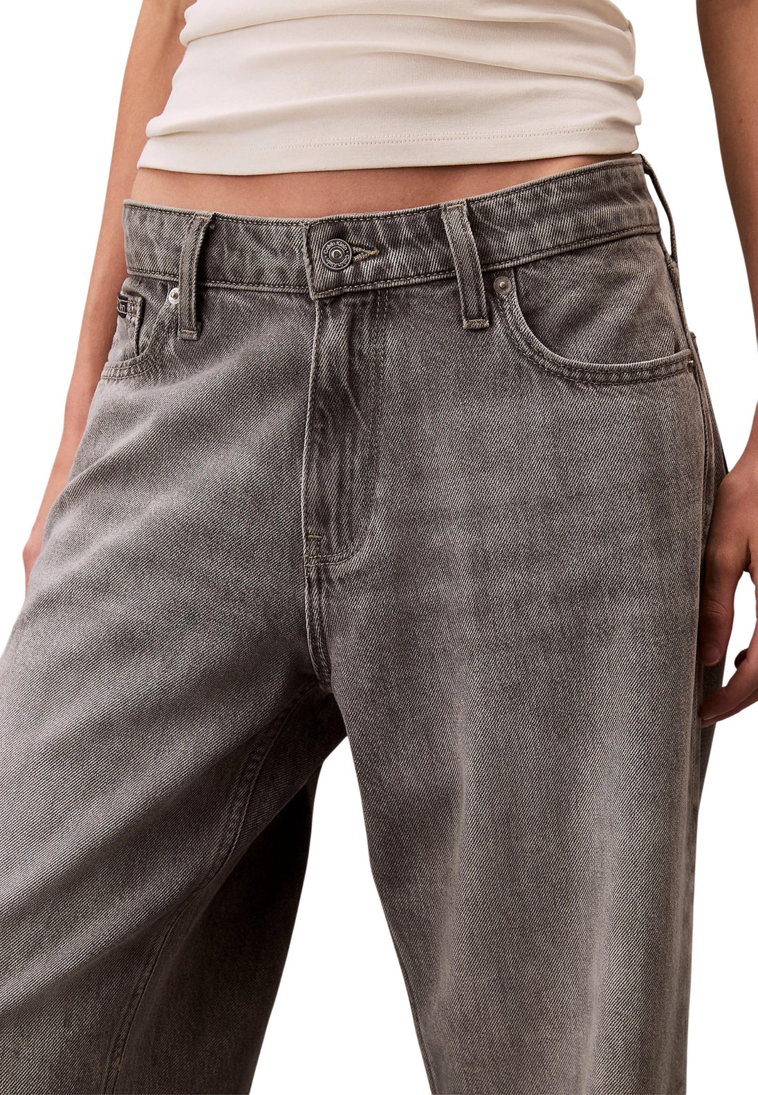 Jean Calvin Klein Jeans couleur gris — vue 4