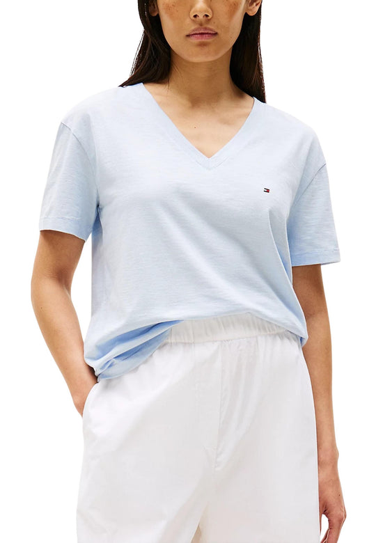 T-shirt Tommy Hilfiger couleur bleu azur