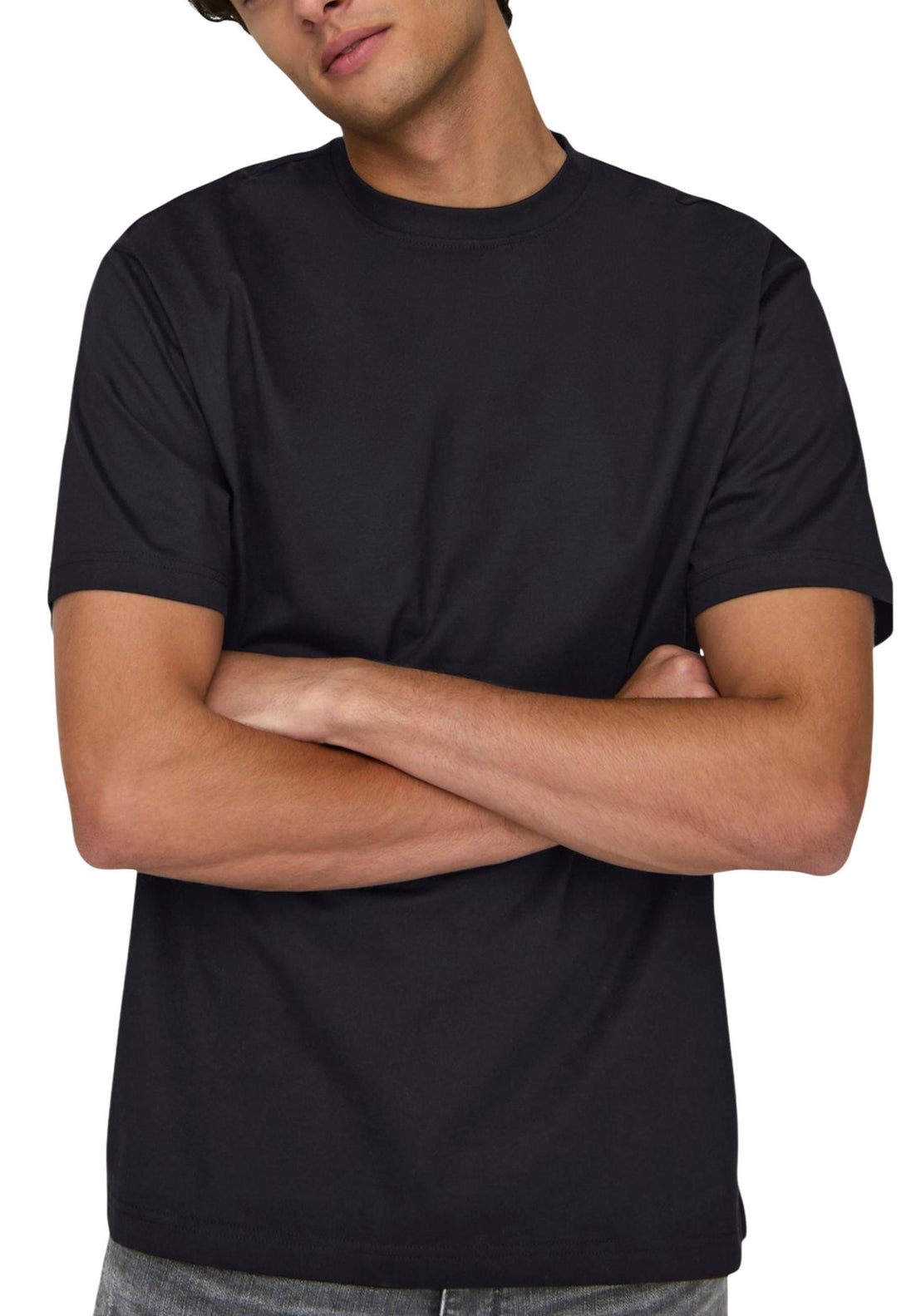 T-shirt Only & Sons couleur noir — vue 3