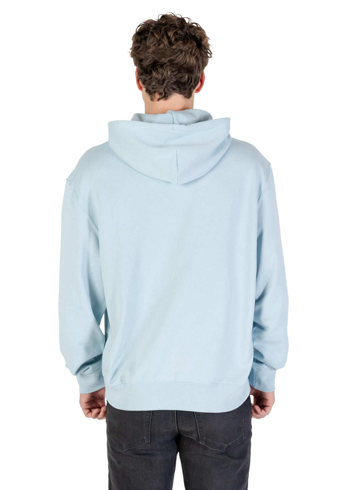 Sweat Calvin Klein Jeans couleur bleu azur — vue 2