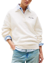 Sweat Tommy Hilfiger couleur blanc — vue 4