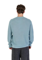 Pull Calvin Klein Jeans couleur bleu azur — vue 2