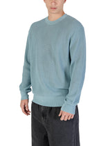 Pull Calvin Klein Jeans couleur bleu azur — vue 3