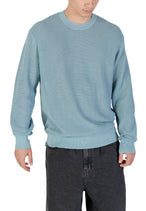 Pull Calvin Klein Jeans couleur bleu azur — vue 5