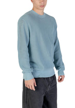 Pull Calvin Klein Jeans couleur bleu azur — vue 4