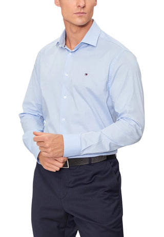 Chemise Tommy Hilfiger couleur bleu azur