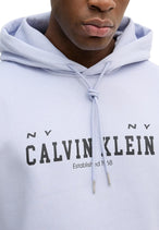 Sweat Calvin Klein Jeans couleur lilas — vue 4