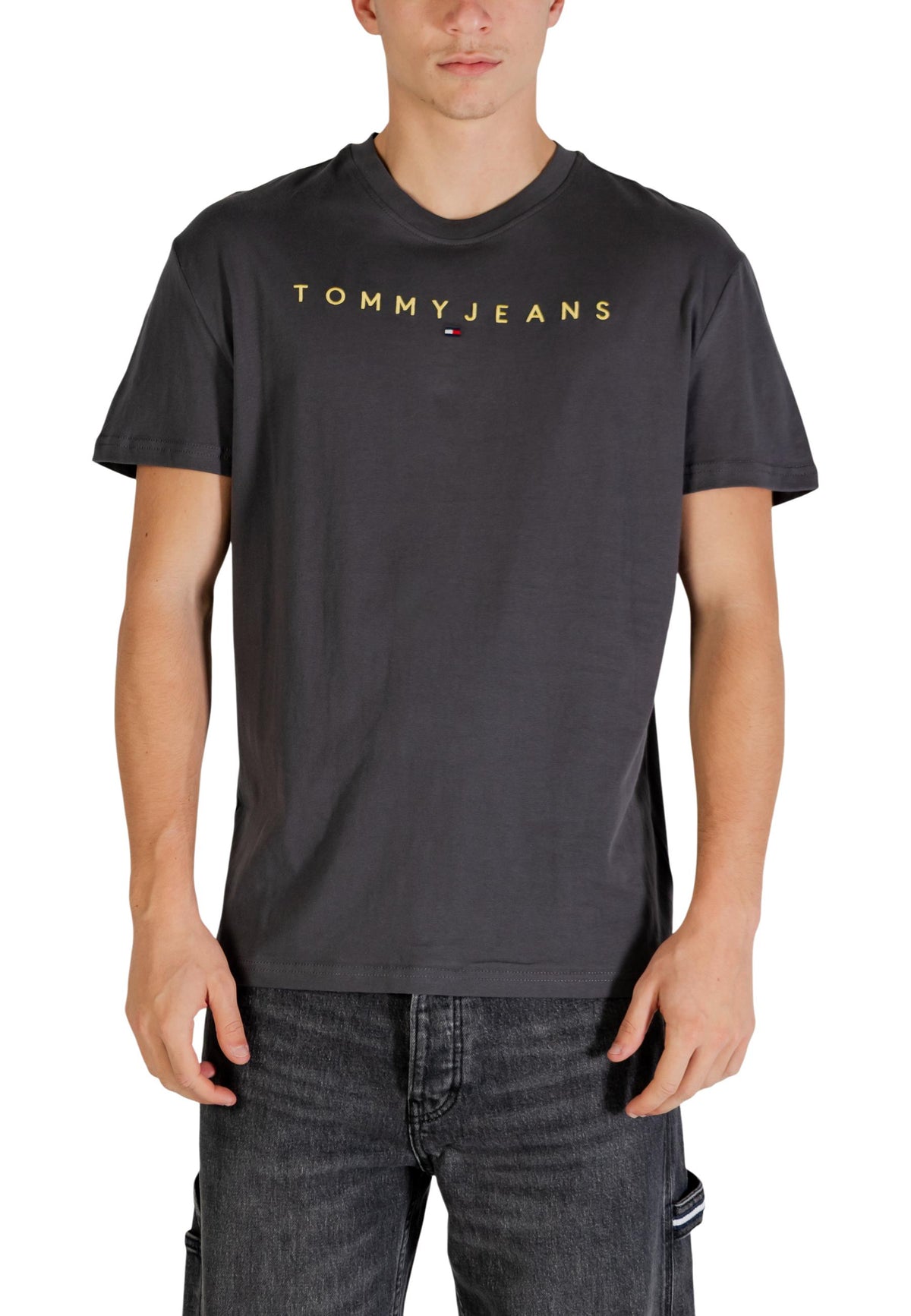 T-shirt Tommy Hilfiger Jeans couleur gris — vue 5