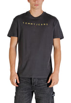 T-shirt Tommy Hilfiger Jeans couleur gris — vue 5