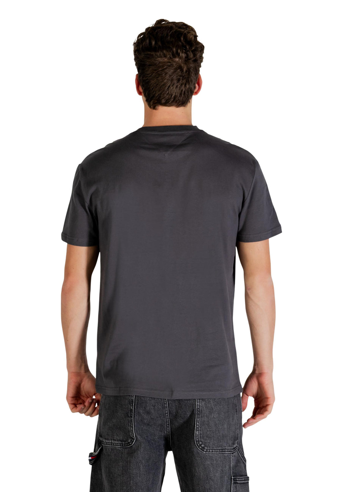 T-shirt Tommy Hilfiger Jeans couleur gris — vue 4