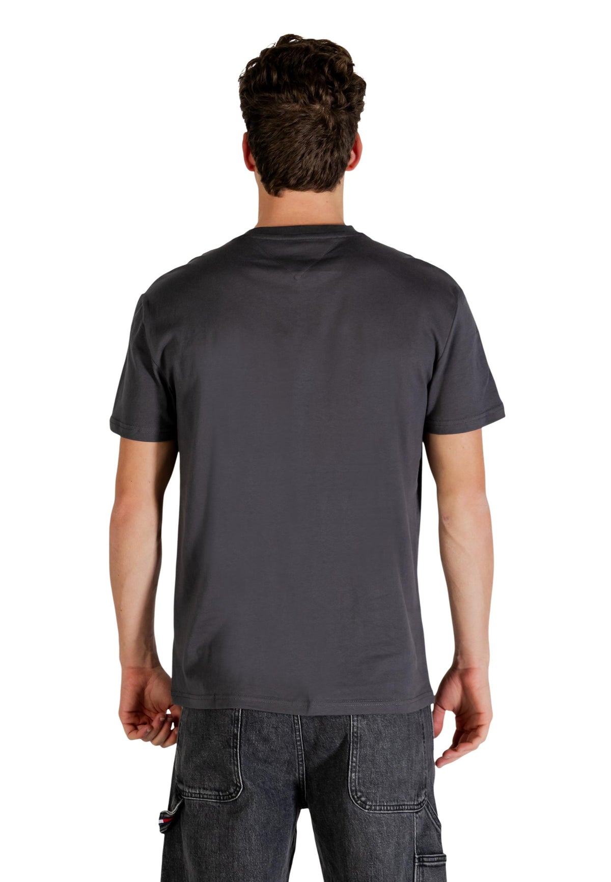 T-shirt Tommy Hilfiger Jeans couleur gris — vue 4