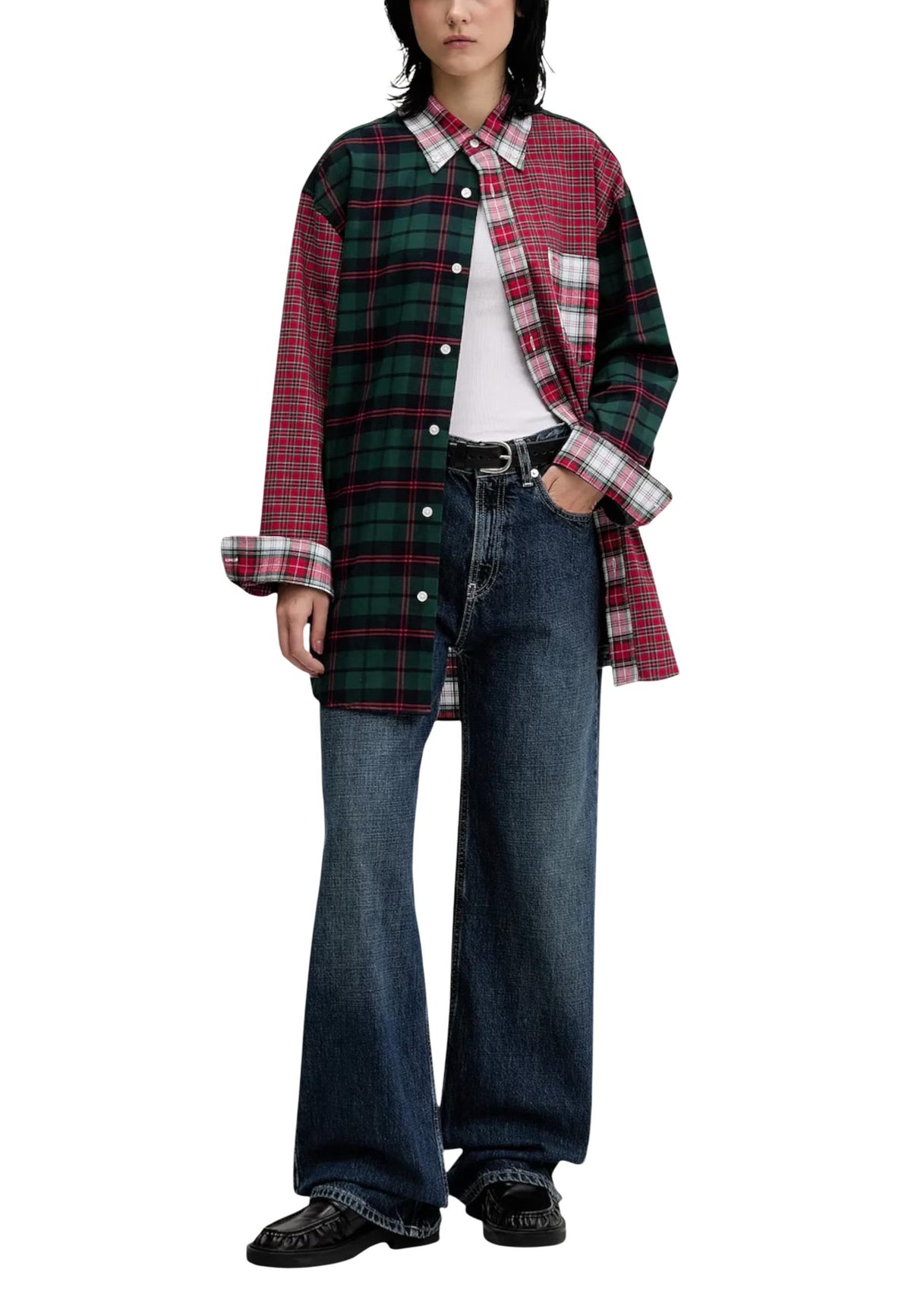 Chemise Tommy Hilfiger Jeans couleur rouge — vue 2