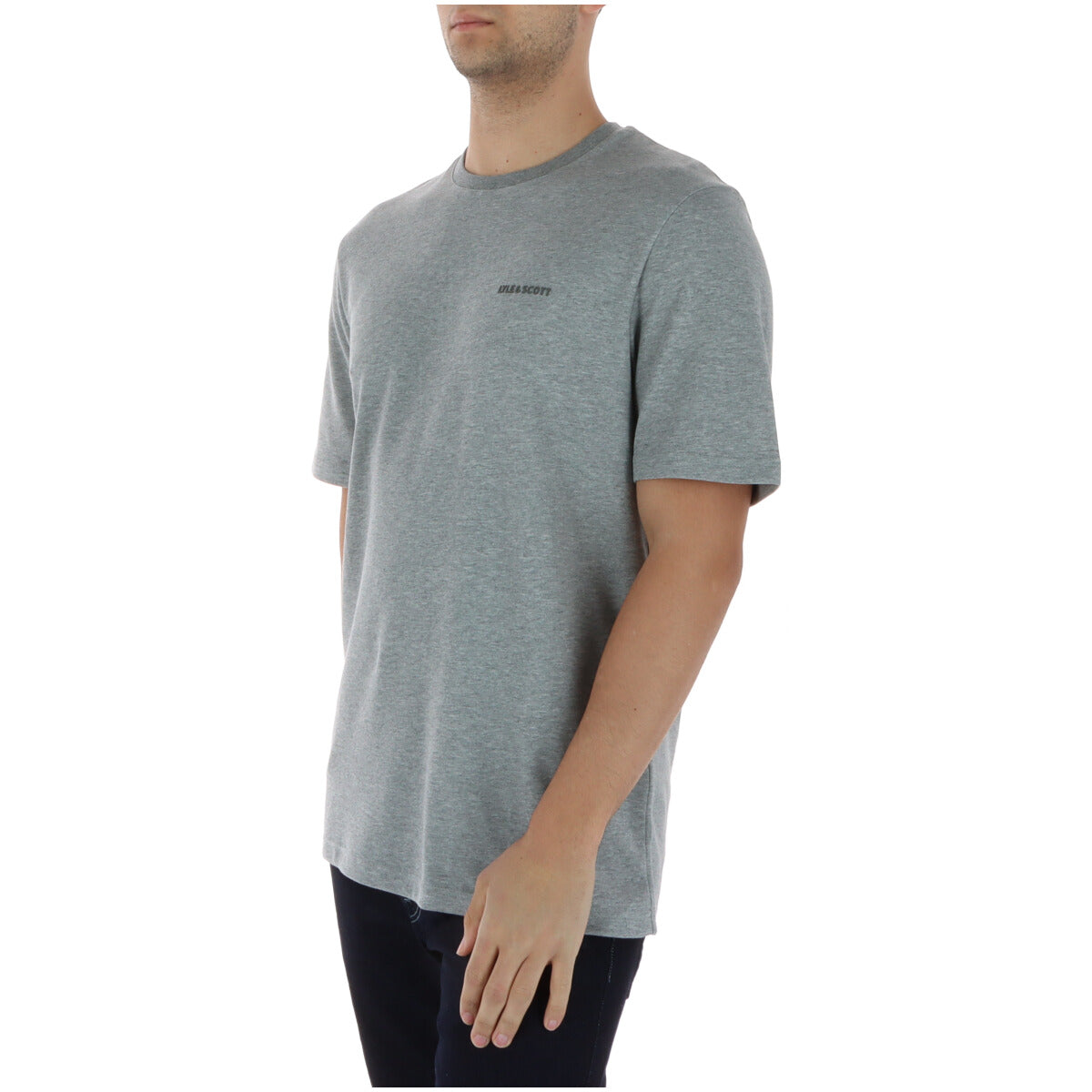 T-shirt Lyle & Scott couleur gris — vue 3
