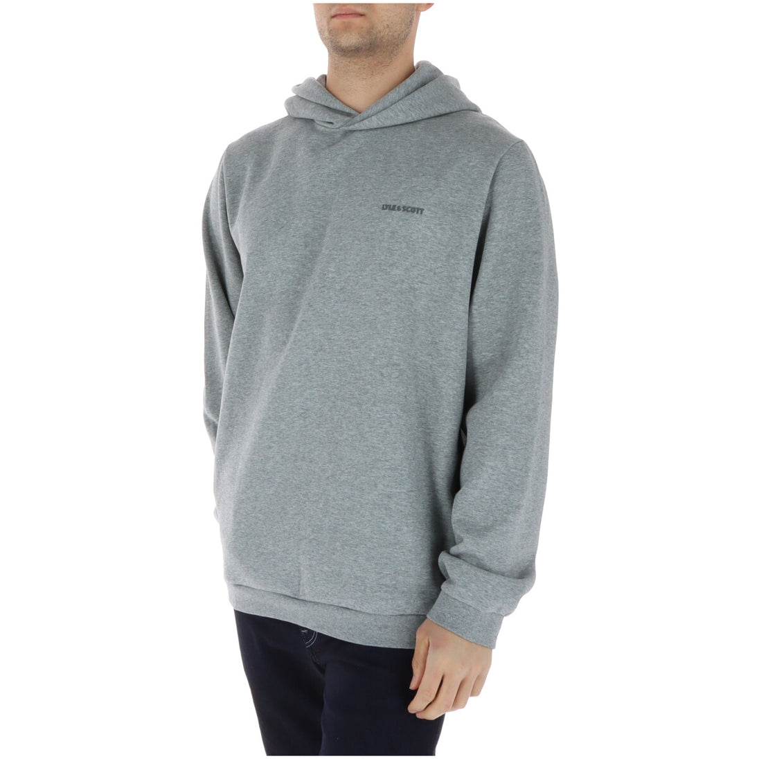 Sweat Lyle & Scott couleur gris — vue 3