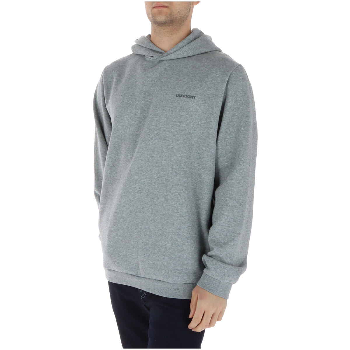 Sweat Lyle & Scott couleur gris — vue 3