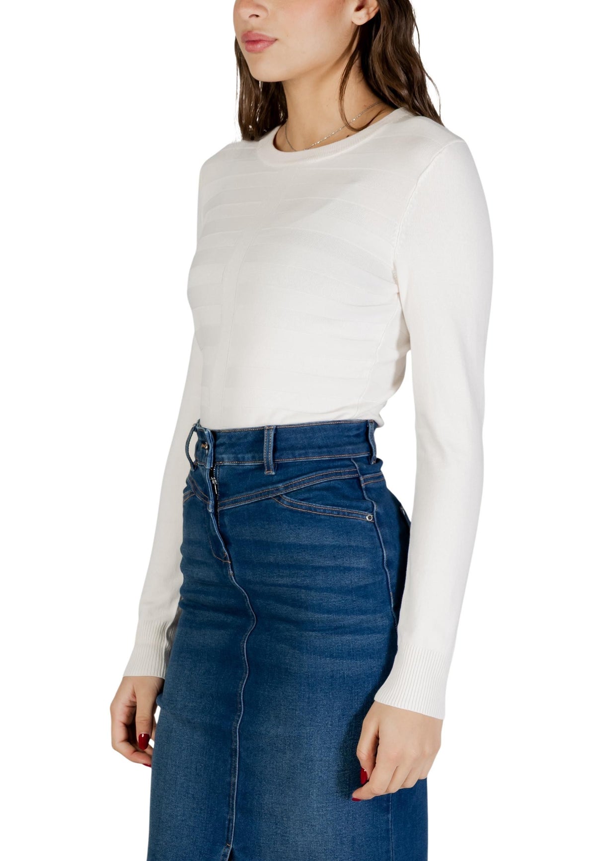 Pull Morgan De Toi couleur blanc — vue 2