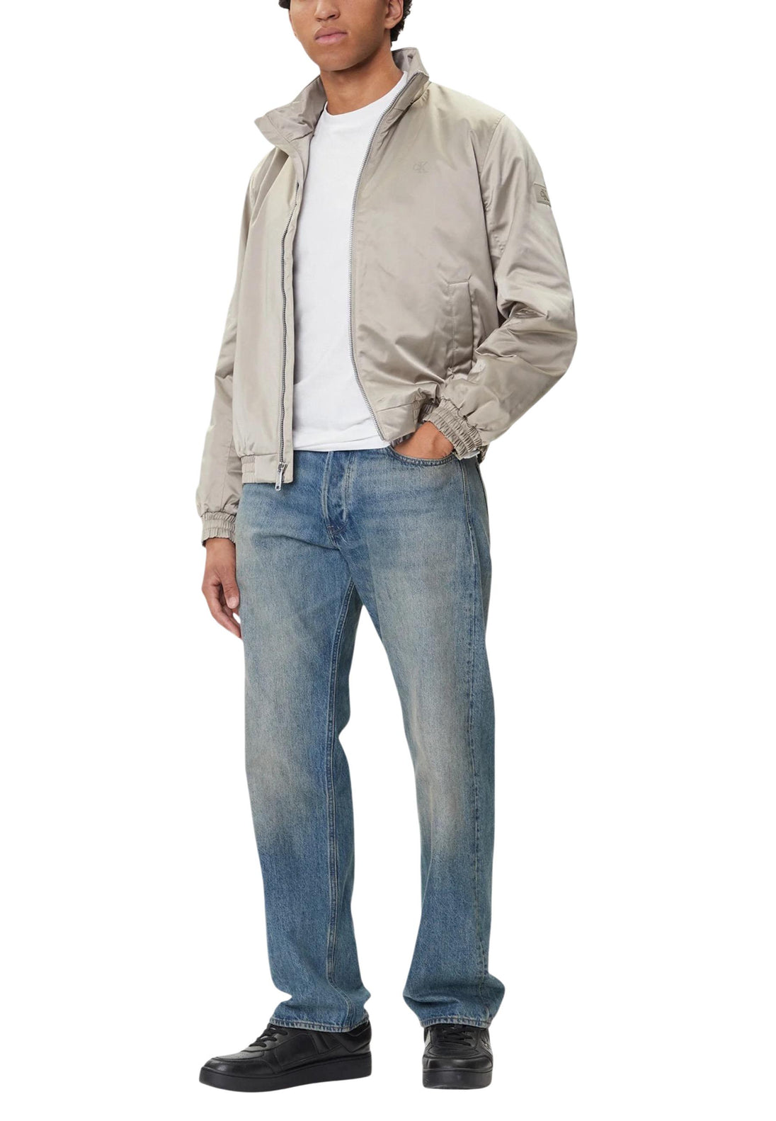 Veste Calvin Klein Jeans couleur gris — vue 4