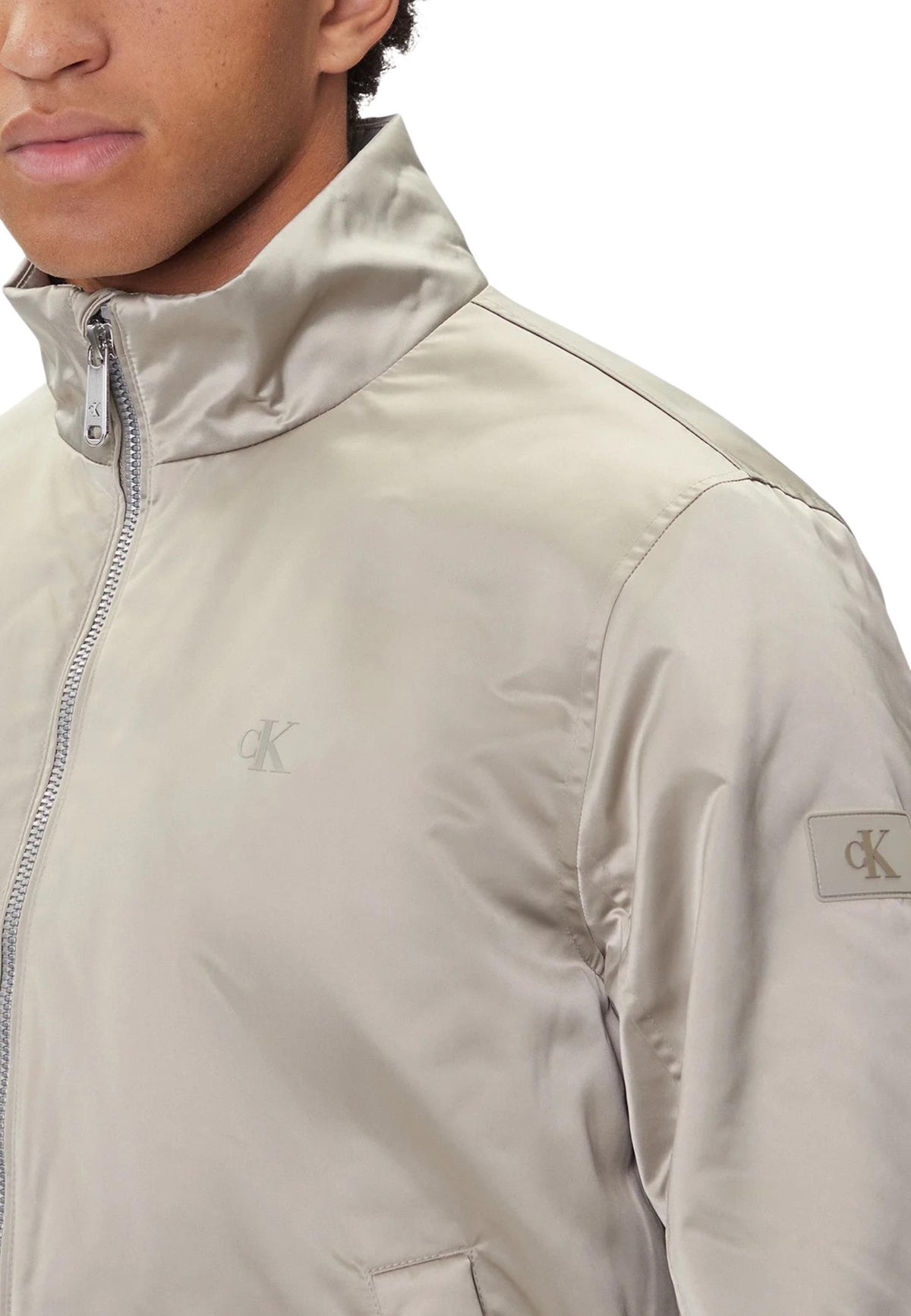 Veste Calvin Klein Jeans couleur gris — vue 3