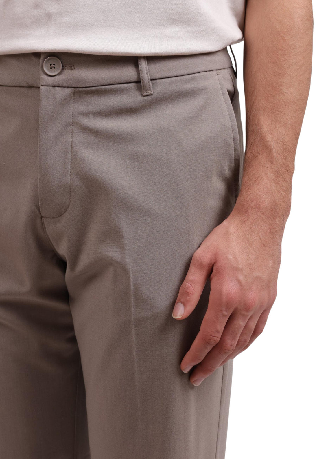 Pantalon Armani Exchange couleur beige — vue 5