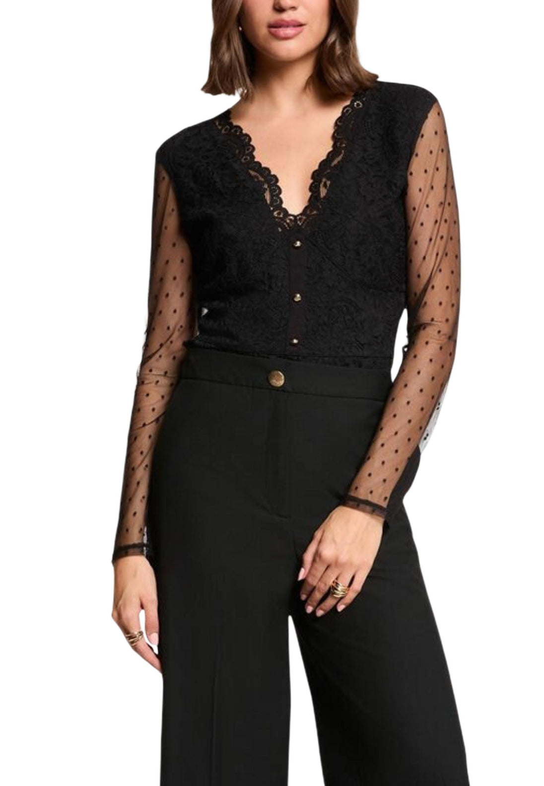 Blouse Morgan De Toi couleur noir — vue 2