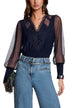 Blouse Morgan De Toi couleur bleu