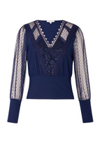 Blouse Morgan De Toi couleur bleu — vue 2